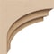 Ekena Millwork 3"W x 6"D x 6"H Classic Rockford Rough Cedar Woodgrain TimberThane Corbel, Primed Tan CORUR03X06X06ROCRCPR - alternate 3